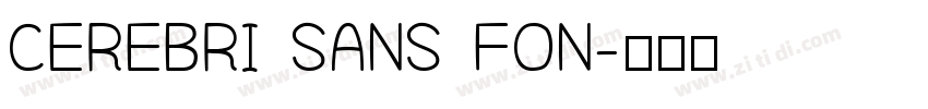 CEREBRI SANS FON字体转换